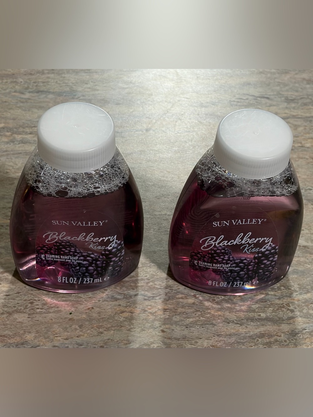 2-Melaleuca Sun Valley Blackberry Kiss Foaming Hand Soap - Purple